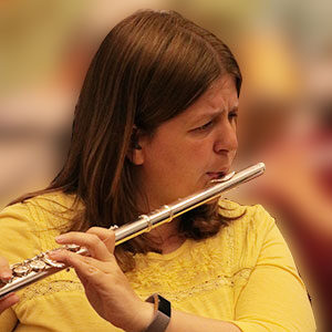 Image of Gemma Hall, flautist with the Winslow Concert Band