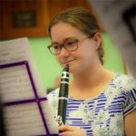 Rebecca Byrom, member of Winslow Concert Band