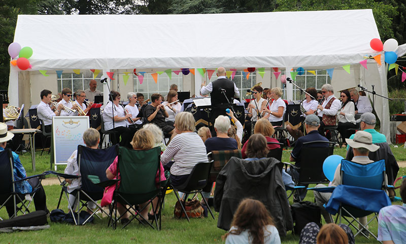 Winslow Concert Band playing at 25th anniversary concert