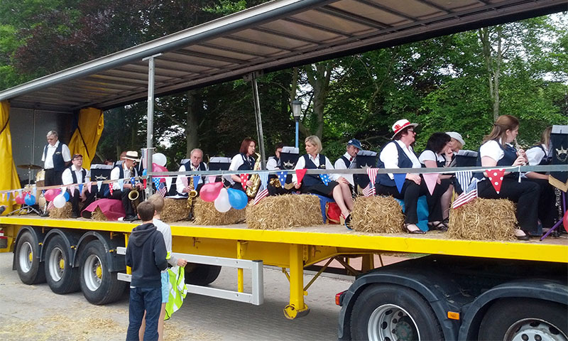 Winslow Concert Band playing at Ampthill Carnival