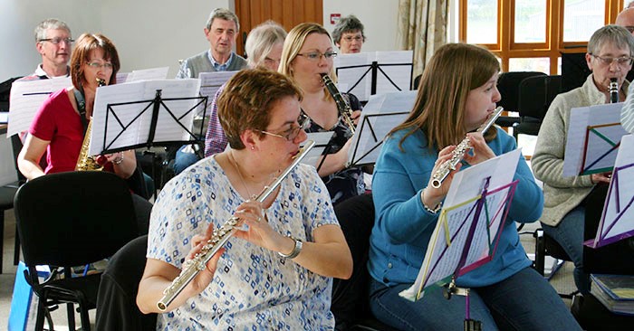 Winslow Concert Band playing at a workshop
